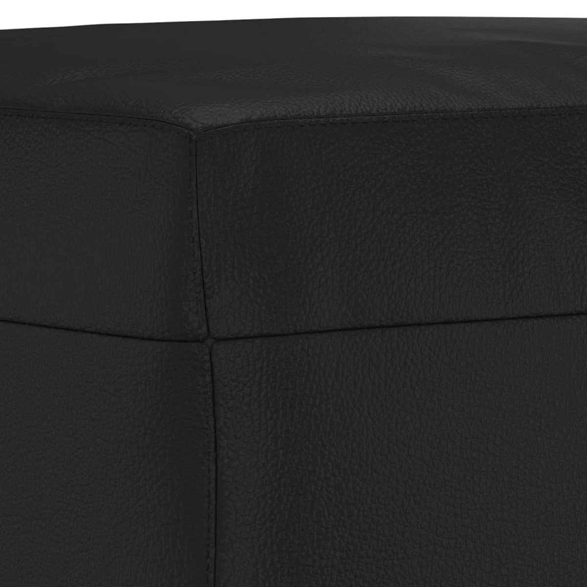 VIDAXL Banc Noir 100x35x41 cm Similicuir