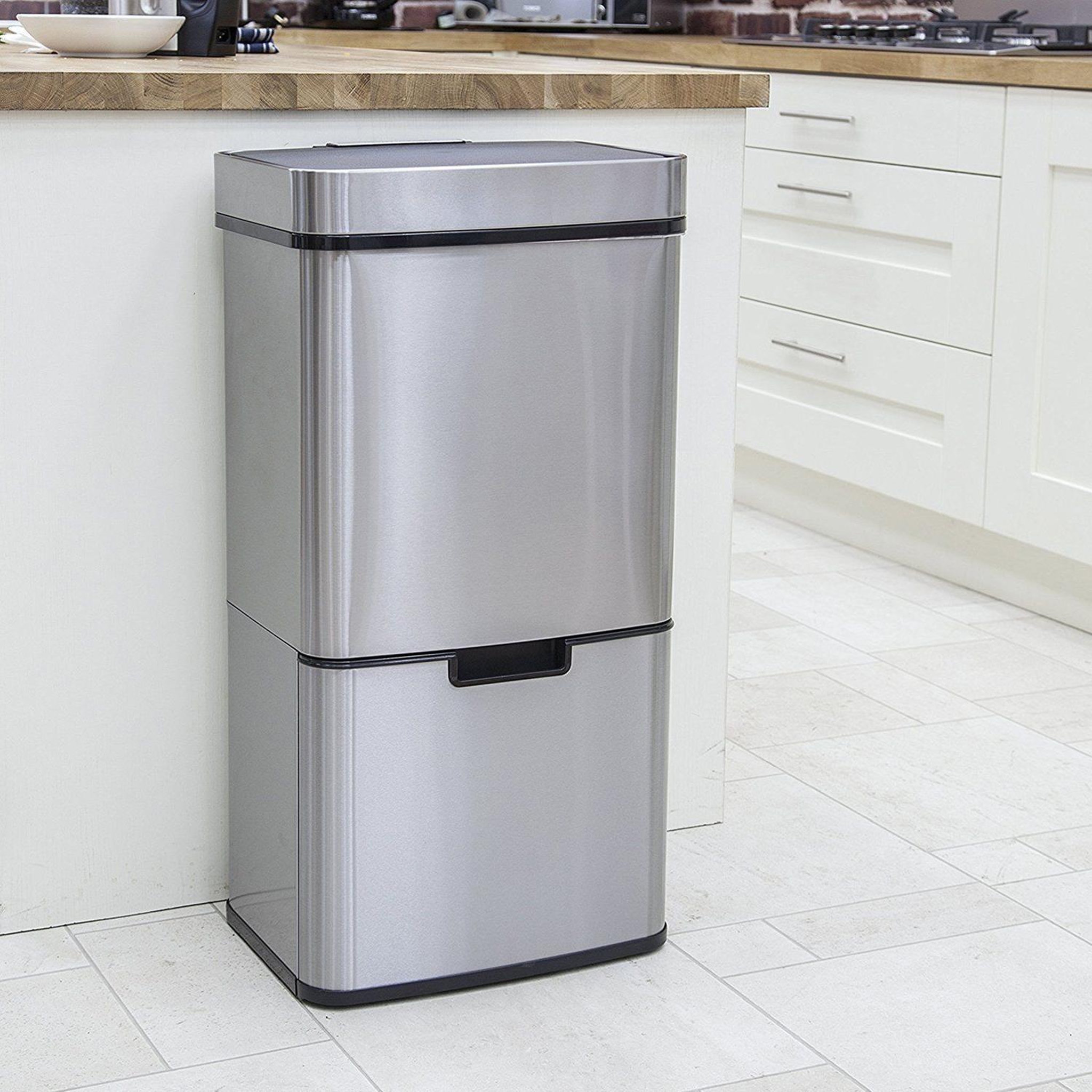 Voir la diapositive 6 : Kitchen move Poubelle automatique tri sélectif 75l - bat-sd802