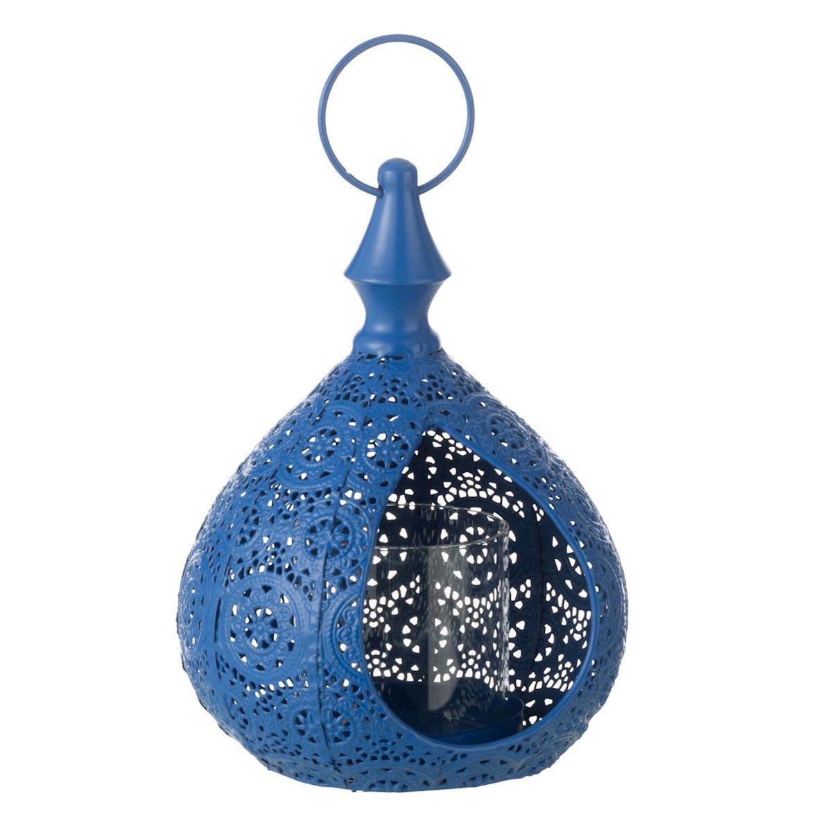 Paris Prix Photophore en Métal  Drop  21cm Bleu