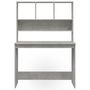 Voir la diapositive 5 : VIDAXL Bureau avec etageres Gris beton 102x45x148 cm Bois d'ingenierie