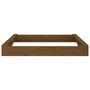 Voir la diapositive 5 : VIDAXL Bac à sable avec sièges marron miel carré bois de pin massif