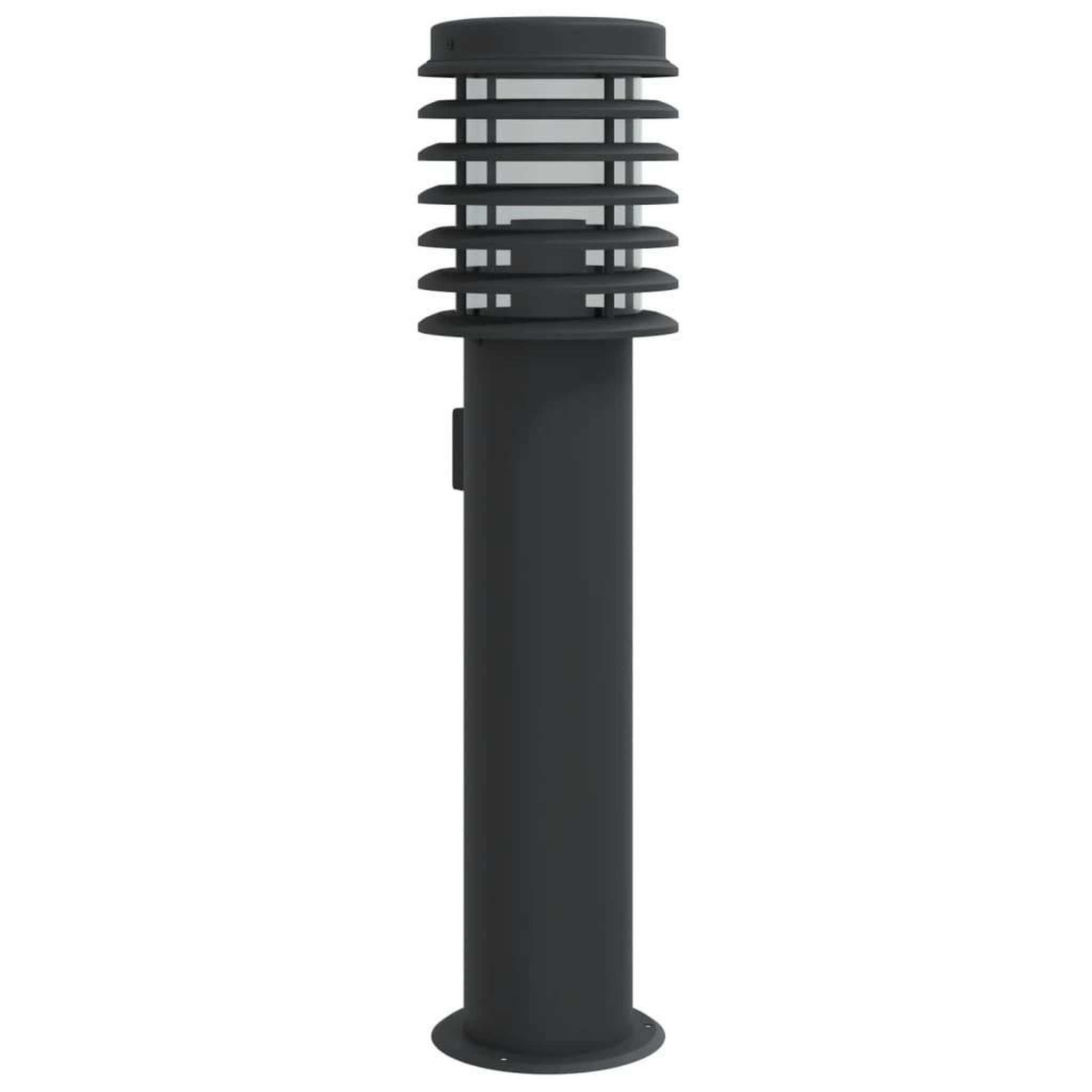 Voir la diapositive 2 : VIDAXL Lampadaire d'exterieur avec sortie noir 60 cm acier inoxydable