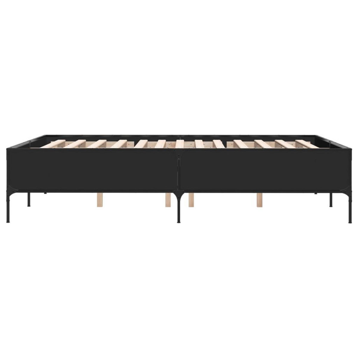 VIDAXL Cadre de lit sans matelas noir 150x200 cm