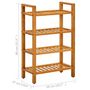 Voir la diapositive 6 : VIDAXL Etagere a chaussures a 4 niveaux 50x27x80 cm Chene massif