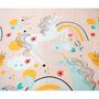 Voir la diapositive 3 : COTE DECO Parure de lit enfant Licorne - Polycoton 51 fils - 140 x 200 cm