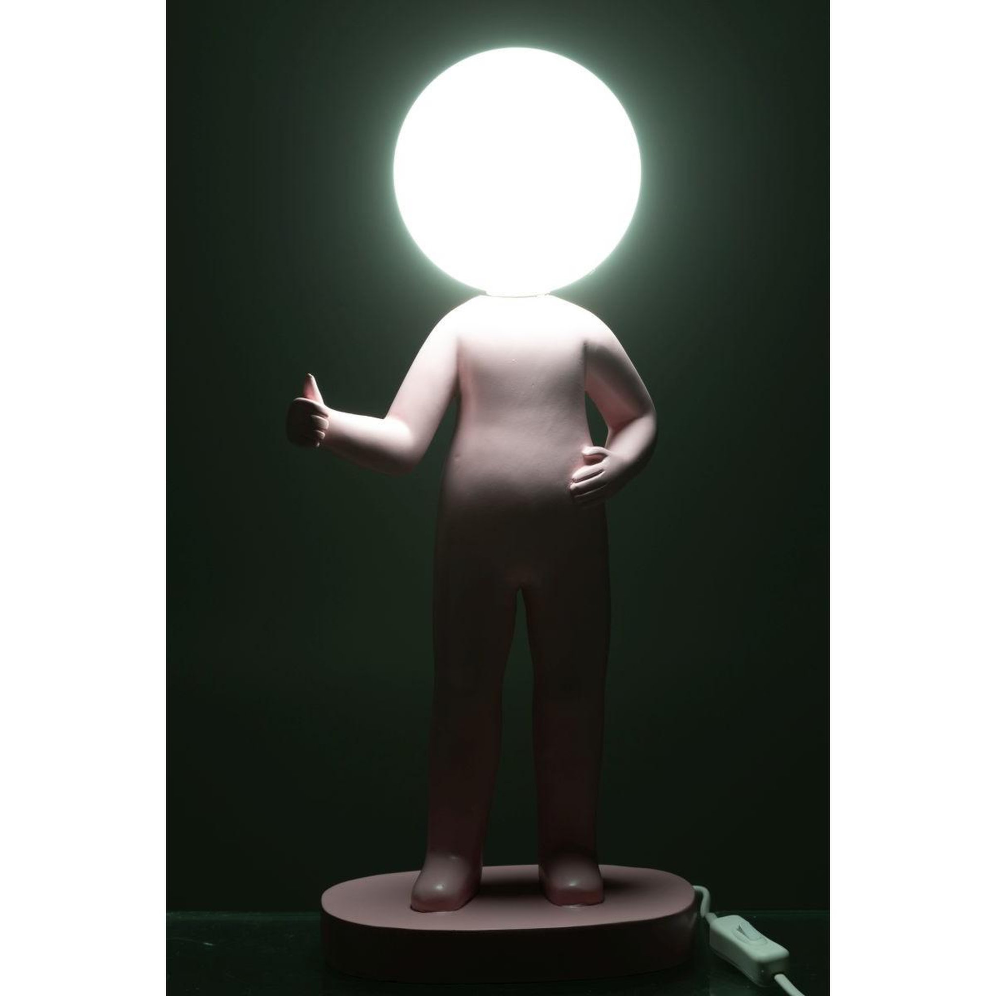 Voir la diapositive 3 : J-LINE Lampe à poser en résine  pouces  44cm rose