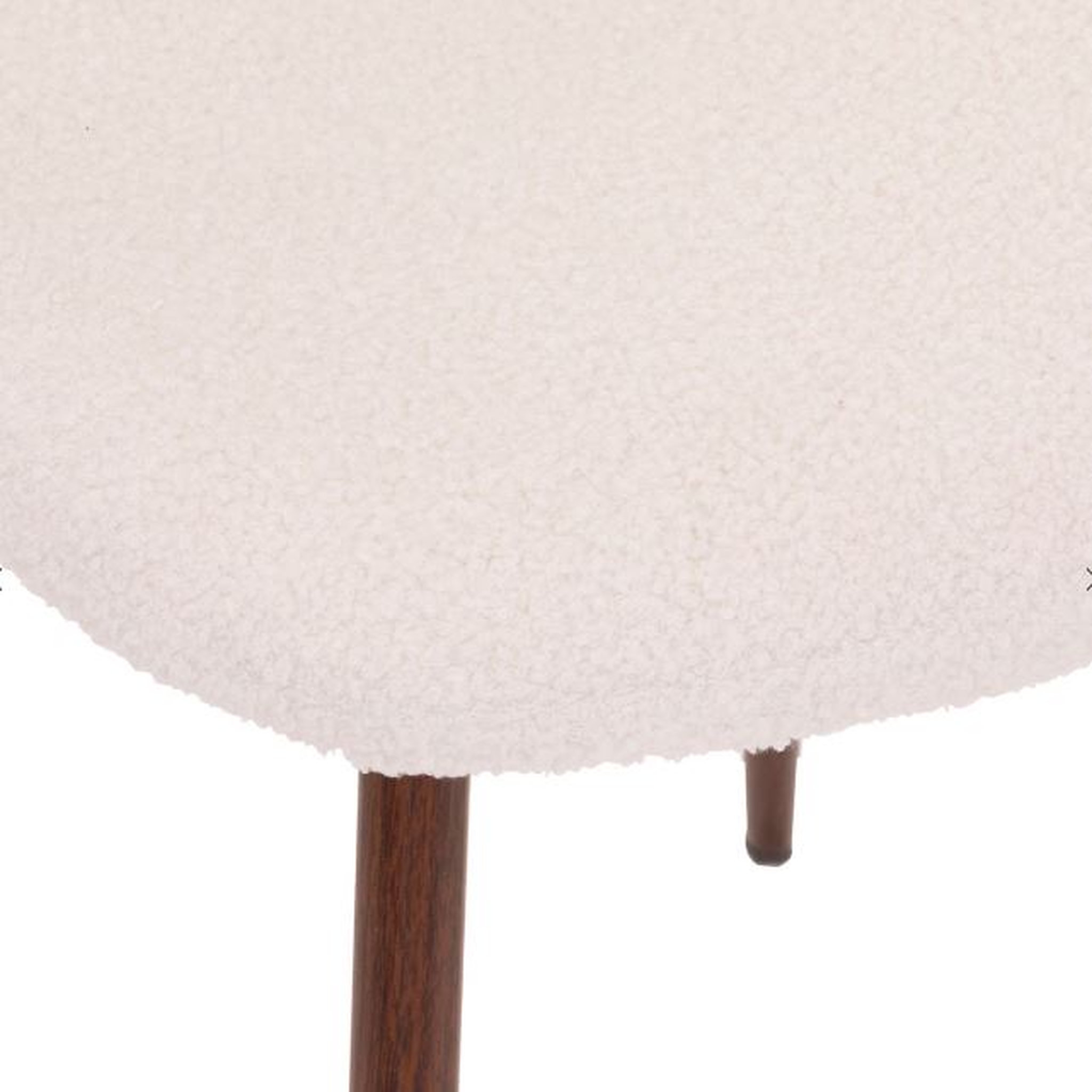 Voir la diapositive 2 : Chaise scandinave tissu bouclette LOKA