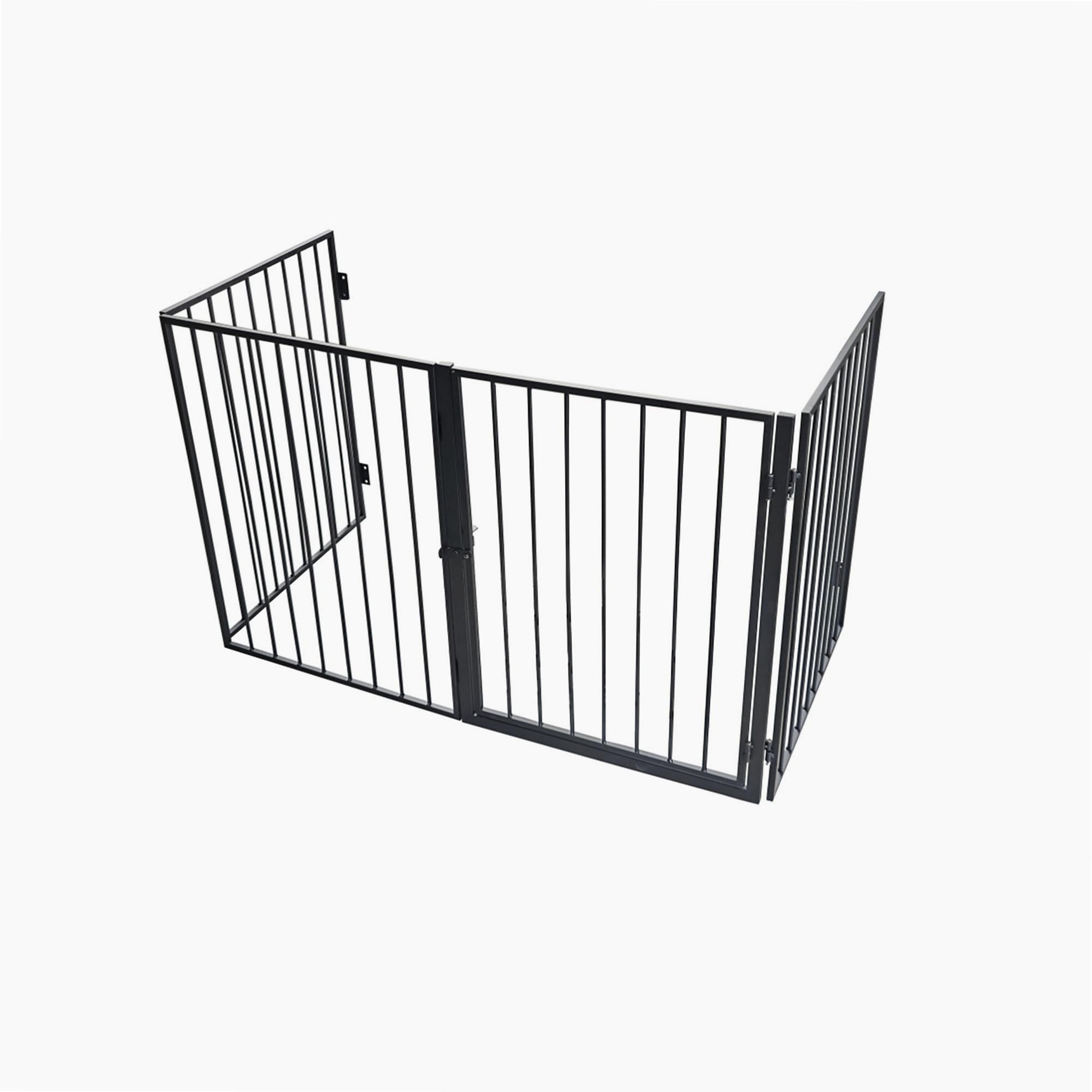 Voir la diapositive 2 : WERKAPRO Barrière de protection en métal werka pro 4 panneaux  240cm