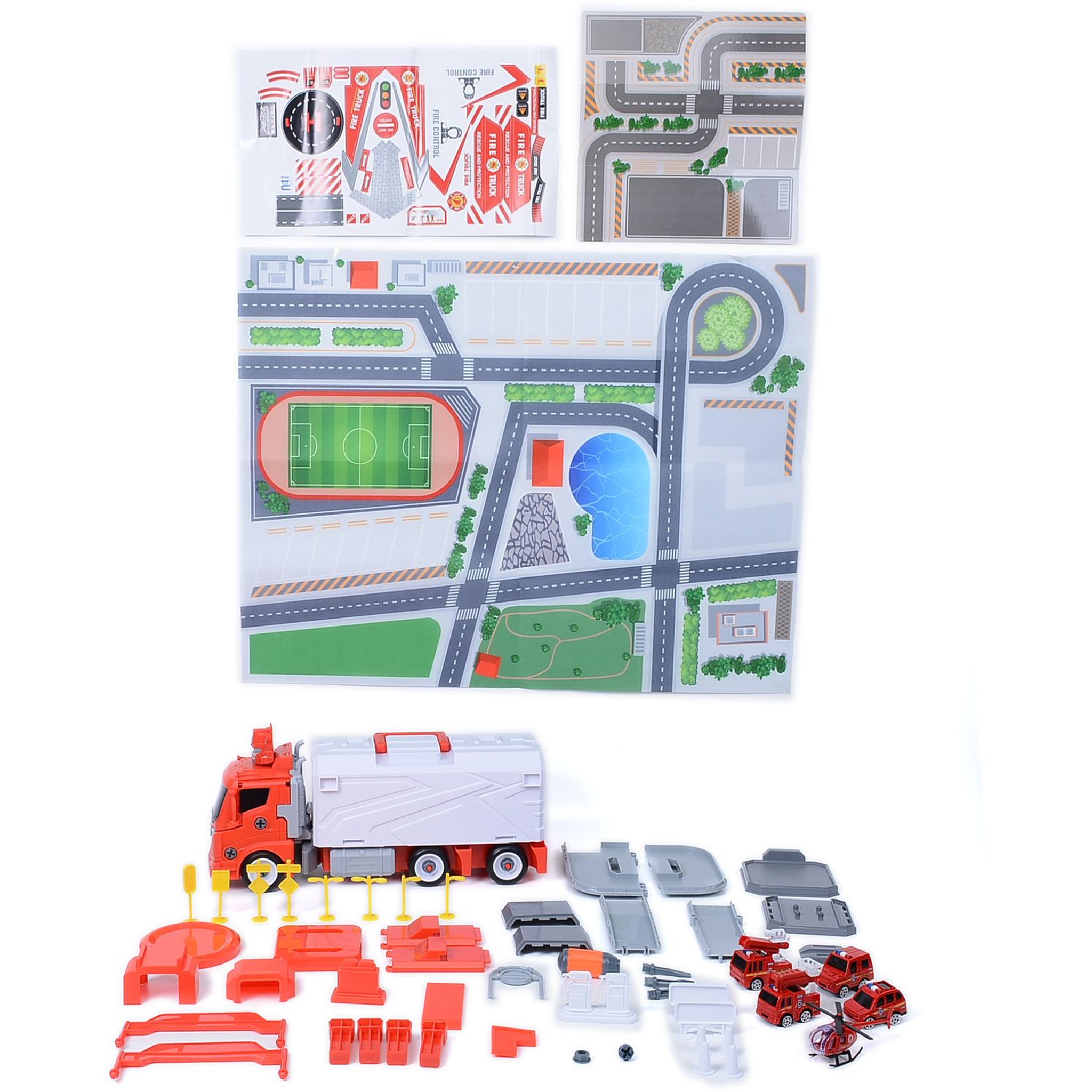 Voir la diapositive 2 : One Two Fun Camion de pompier transformable 3 en 1