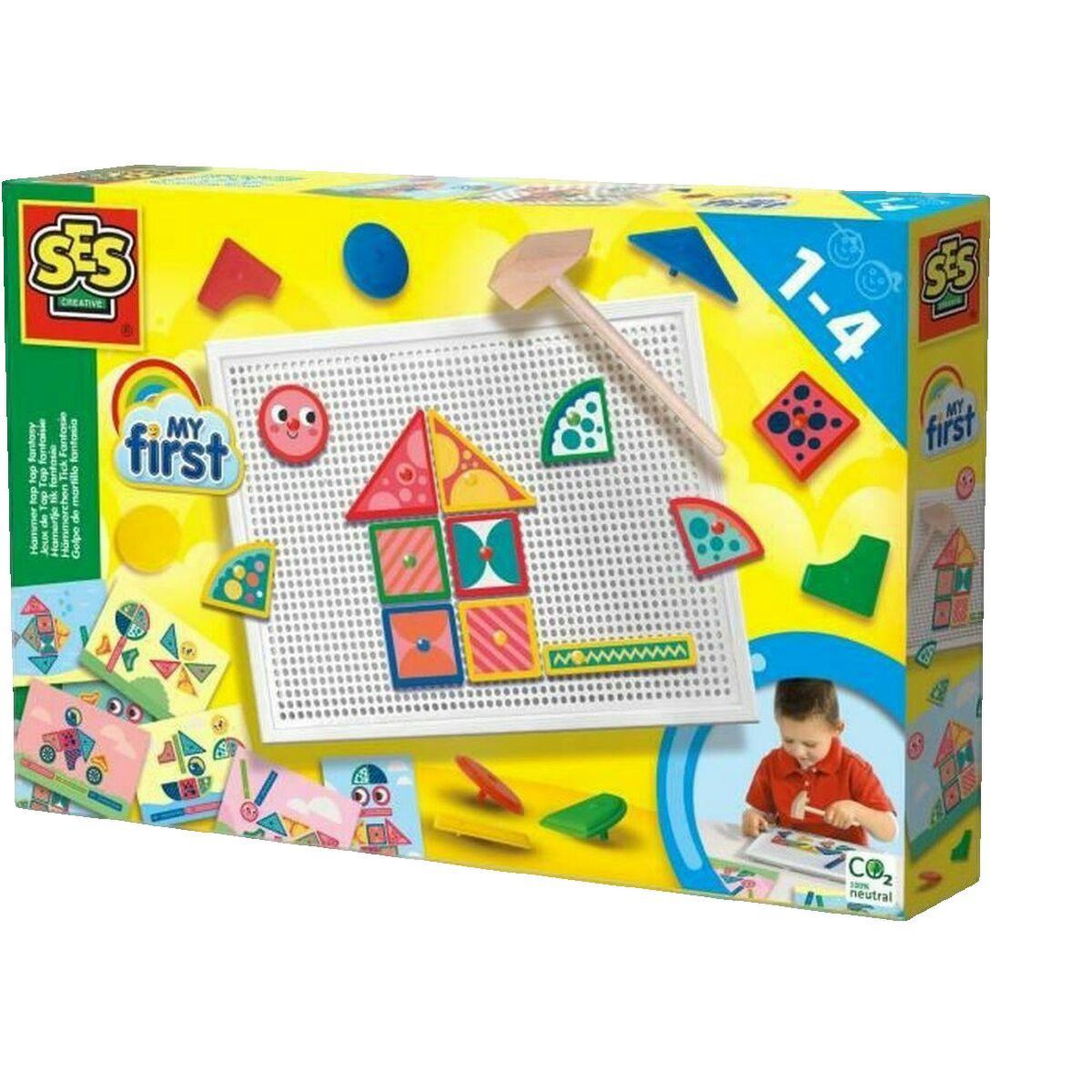 Creative Toys Jeu éducatif SES Creative My First - Tap Tap fantaisie jaune