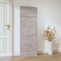 Voir la diapositive 3 : VIDAXL Armoire a chaussures Gris beton 59x17x169 cm Bois d'ingenierie