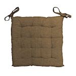 SOLEIL D'OCRE Dessus de chaise capitonné 40x40x5 cm ARTHUR, par Soleil d'Ocre. Coloris disponibles : Beige, Marron