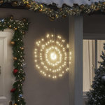 VIDAXL Etoile rayonnante de Noël 140 LED 2 pcs blanc chaud 17 cm