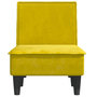 Voir la diapositive 4 : VIDAXL Chaise longue jaune velours
