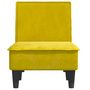 Voir la diapositive 4 : VIDAXL Chaise longue jaune velours