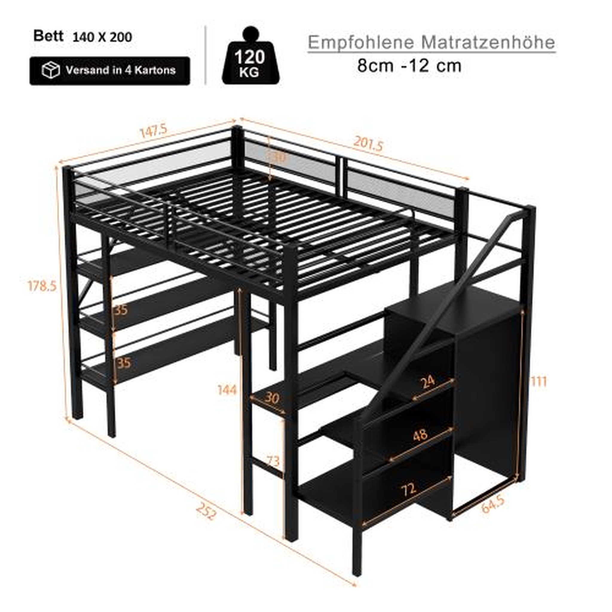 Voir la diapositive 3 : MERAX Lit mezzanine