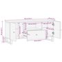 Voir la diapositive 6 : VIDAXL Meuble TV 105x33,5x46 cm bois de recuperation et d'ingenierie