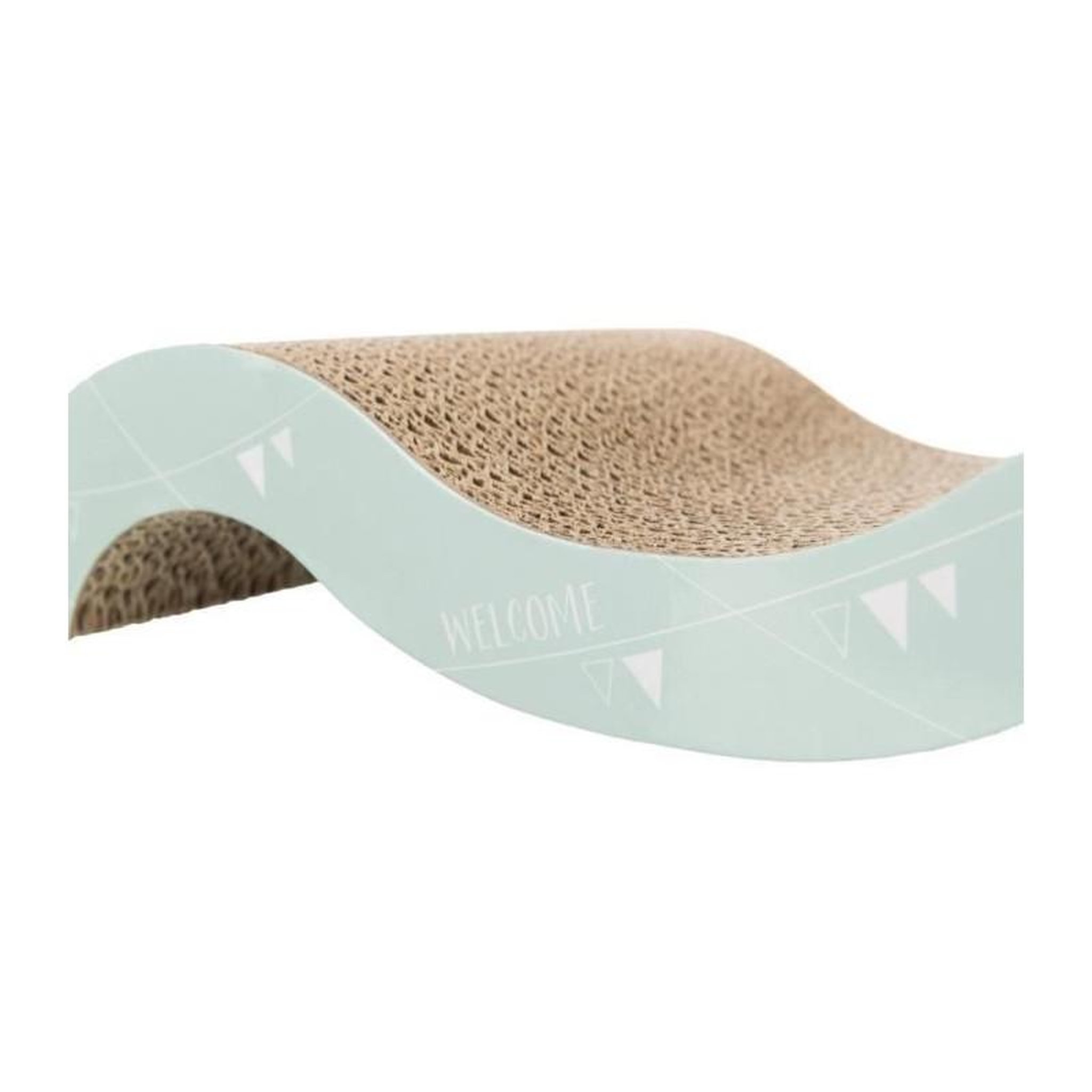 Trixie Junior griffoir vague - TRIXIE - 38 x 7 x 18 cm - Mauve / Menthe