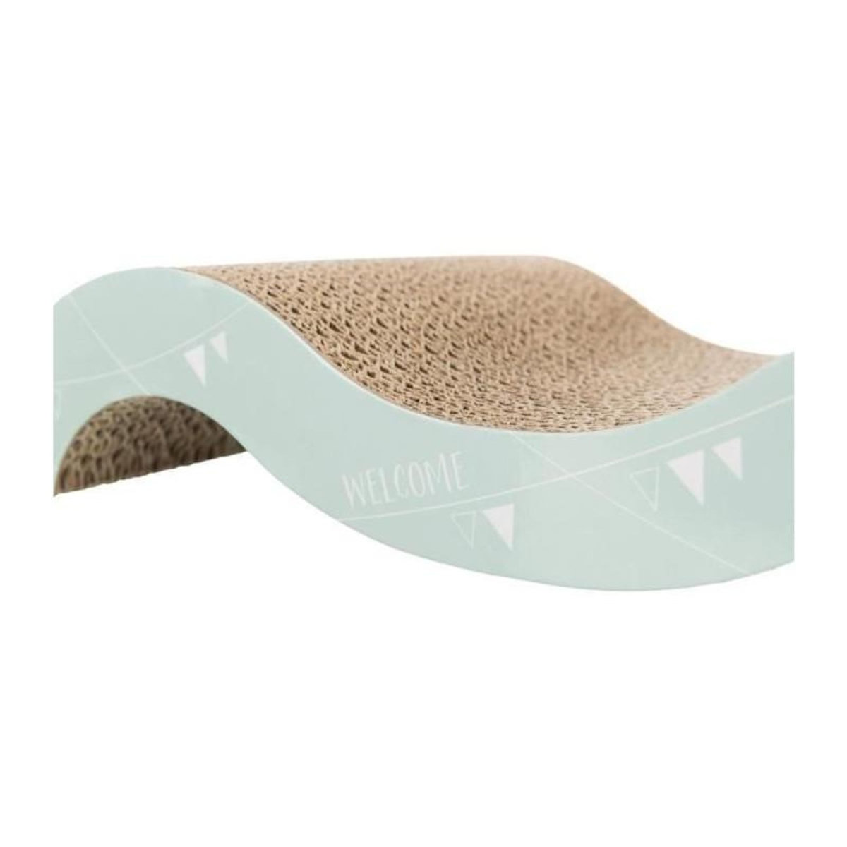 Trixie Junior griffoir vague - TRIXIE - 38 x 7 x 18 cm - Mauve / Menthe