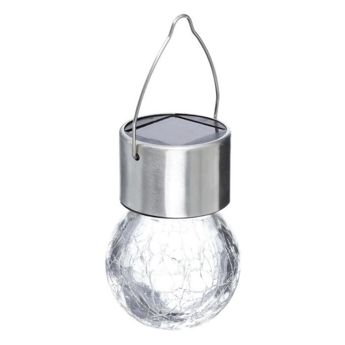 Paris Prix Balise Solaire Suspendue  Craquelé  6cm Argent