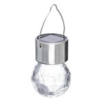 Paris Prix Balise Solaire Suspendue  Craquelé  6cm Argent