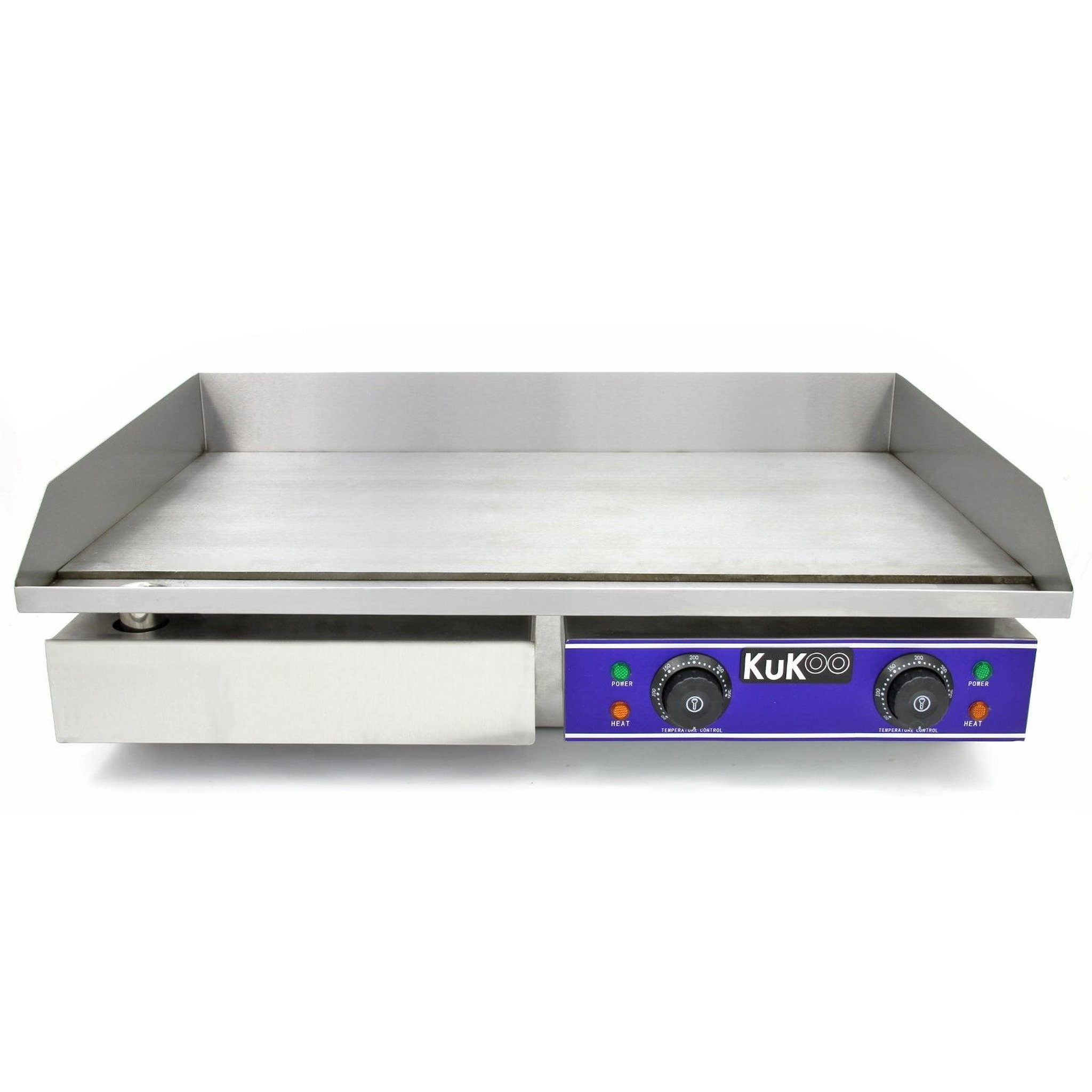 Monster KuKoo plancha électrique en Inox. Coloris disponibles : Gris
