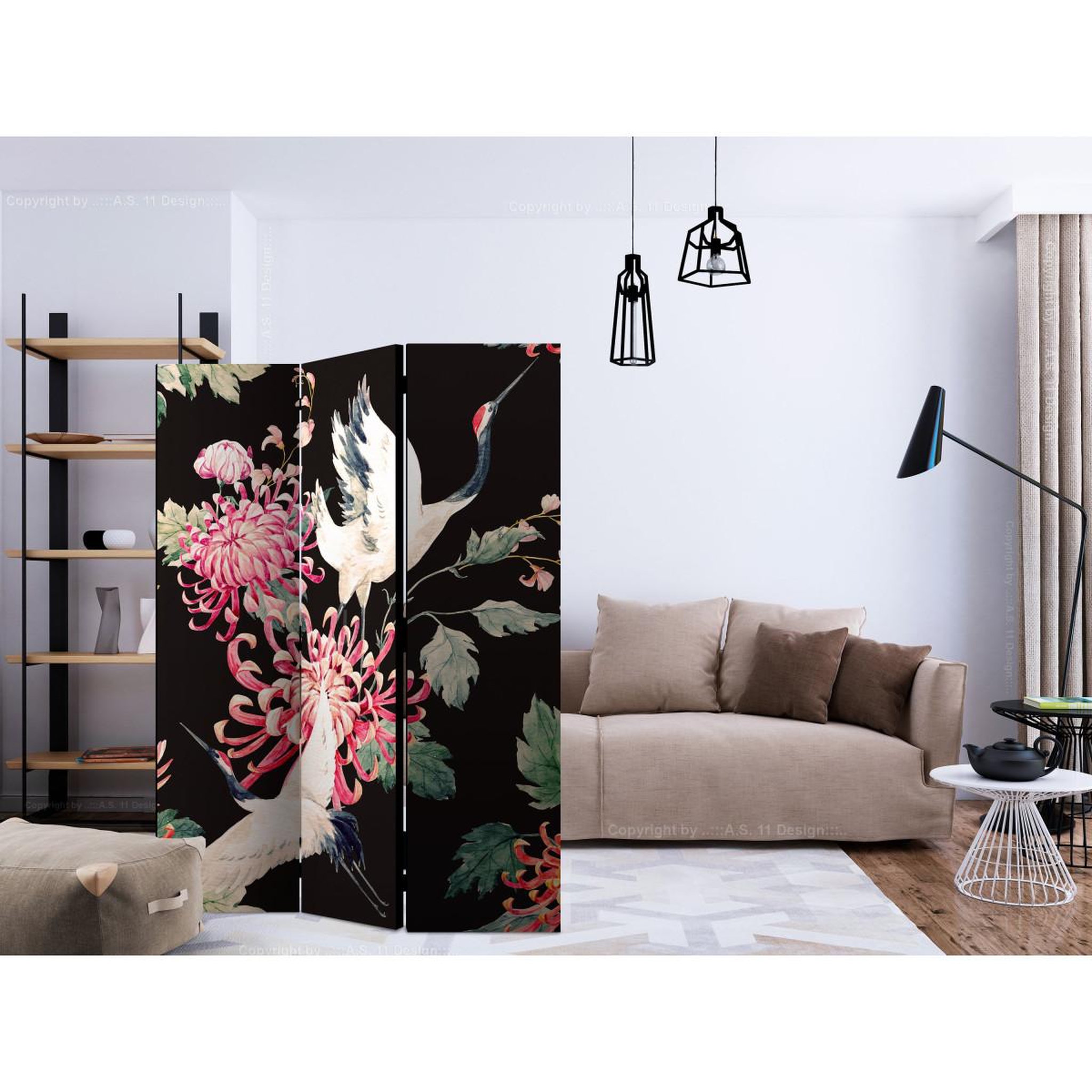 Voir la diapositive 2 : Paris Prix Paravent 3 volets  land of freedom  135x172cm