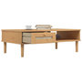 Voir la diapositive 4 : VIDAXL Table basse SENJA aspect rotin marron 100x55x33 cm bois massif