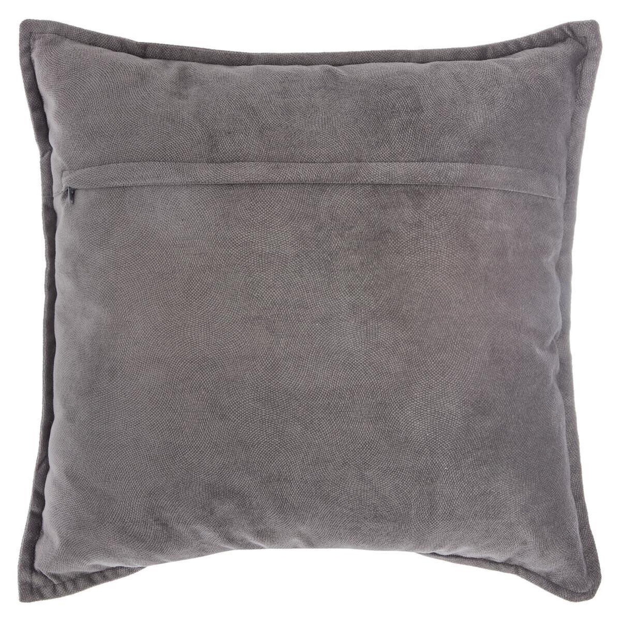 Voir la diapositive 2 : ATMOSPHERA Coussin déhoussable  lilou  45x45cm gris foncé