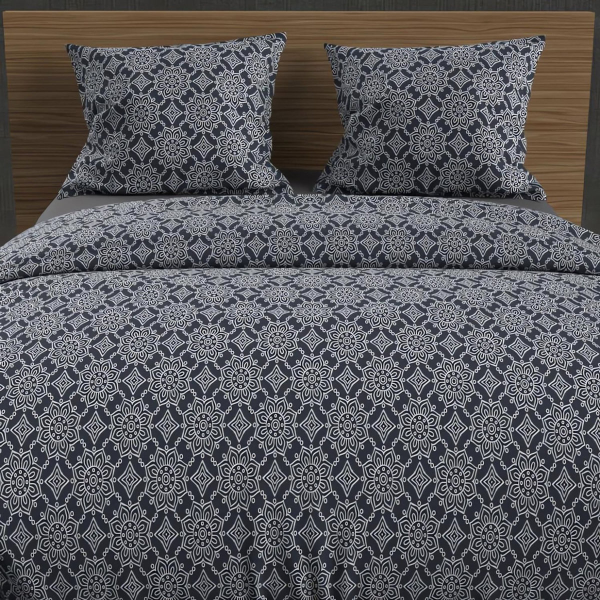 SOLEIL D'OCRE Parure housse de couette coton 57 fils ESMERALDA, par Soleil d'ocre