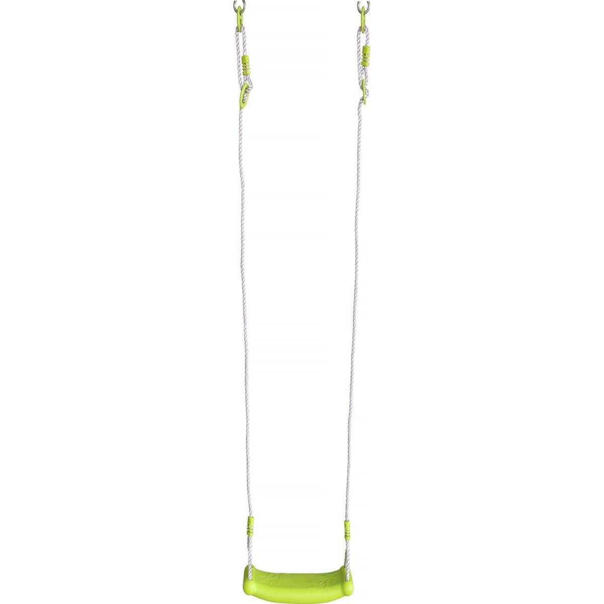 Habitat et Jardin Portique de jeu en métal avec balançoire à bascule  Basile  - 4 agrès - Vert