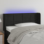 Voir la diapositive 1 : VIDAXL Tete de lit a LED Noir 83x16x78/88 cm Velours