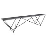 VIDAXL Table a coller pliable MDF et aluminium 300 x 60 x 78 cm