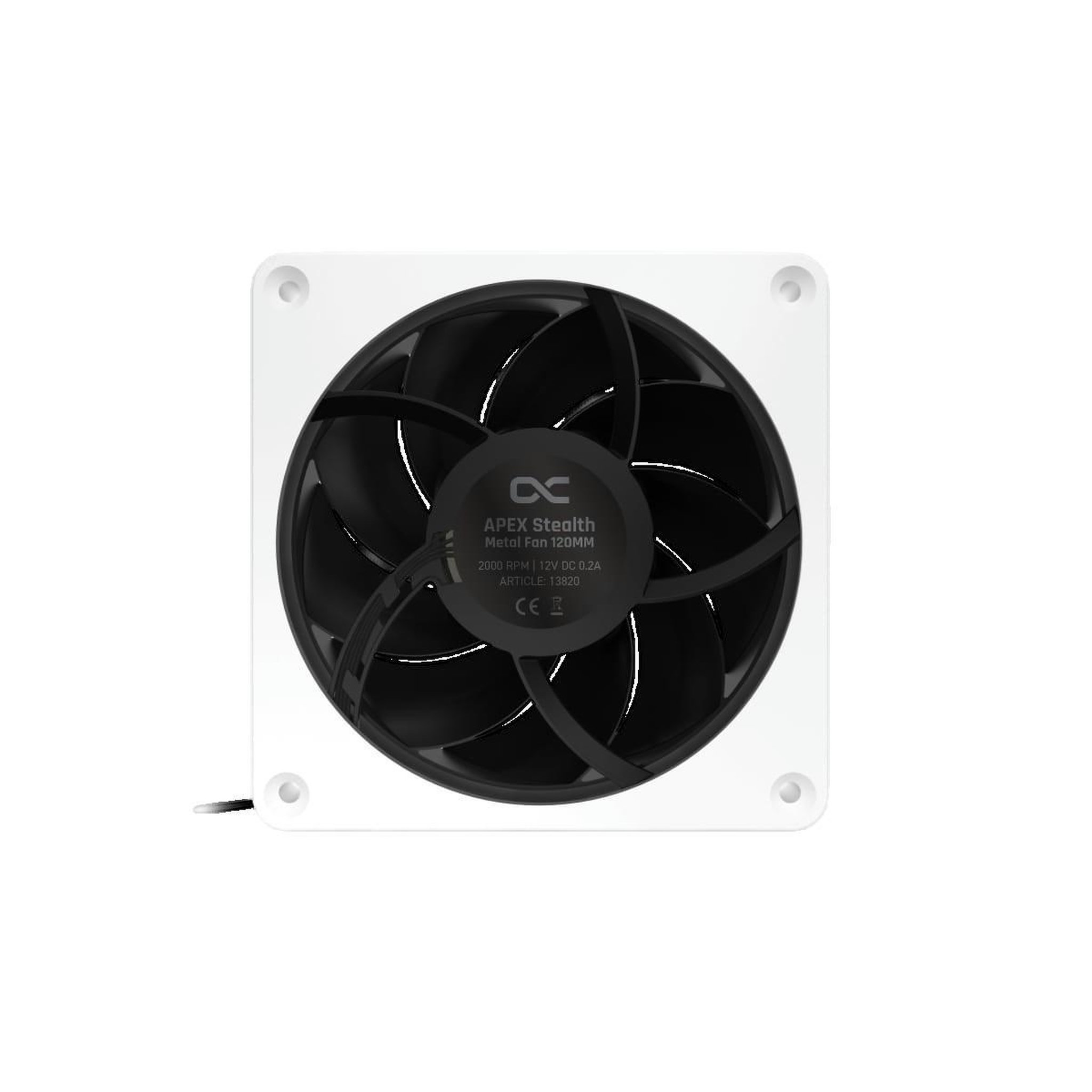 Voir la diapositive 3 : ALPHACOOL Ventilateur Alphacool Apex Stealth Metal 120 mm blanc