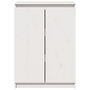 Voir la diapositive 5 : VIDAXL Buffet Blanc 60x36x84 cm Bois de pin massif