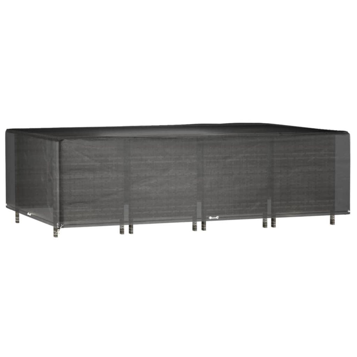 VIDAXL Housse de salon de jardin 16 œillets 325x205x90cm rectangulaire