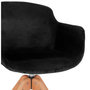 Voir la diapositive 6 : Paris Prix Fauteuil Design  Laurie  80cm Noir & Naturel