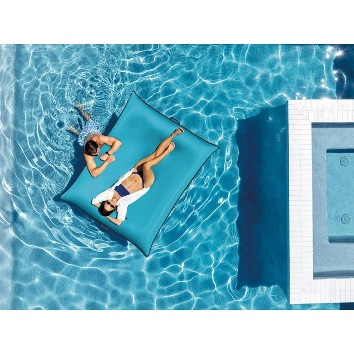 INTEX Matelas pouf géant Bleu - Intex