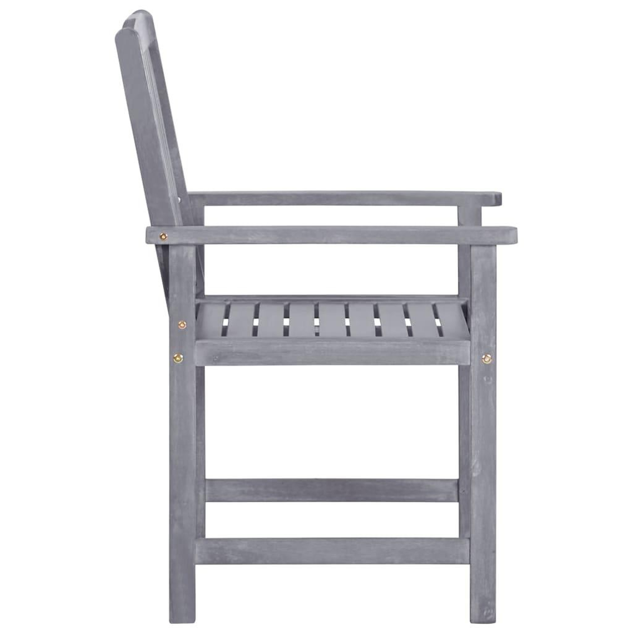 Voir la diapositive 4 : VIDAXL Chaises de jardin lot de 4 Bois massif d'acacia Gris
