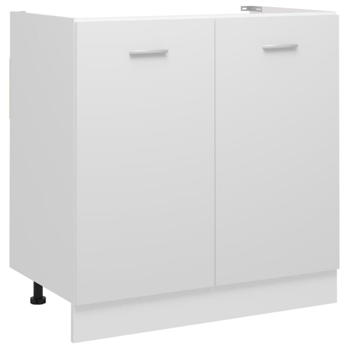VIDAXL Armoire de plancher d'evier Blanc 80x46x81,5 cm Bois ingenierie