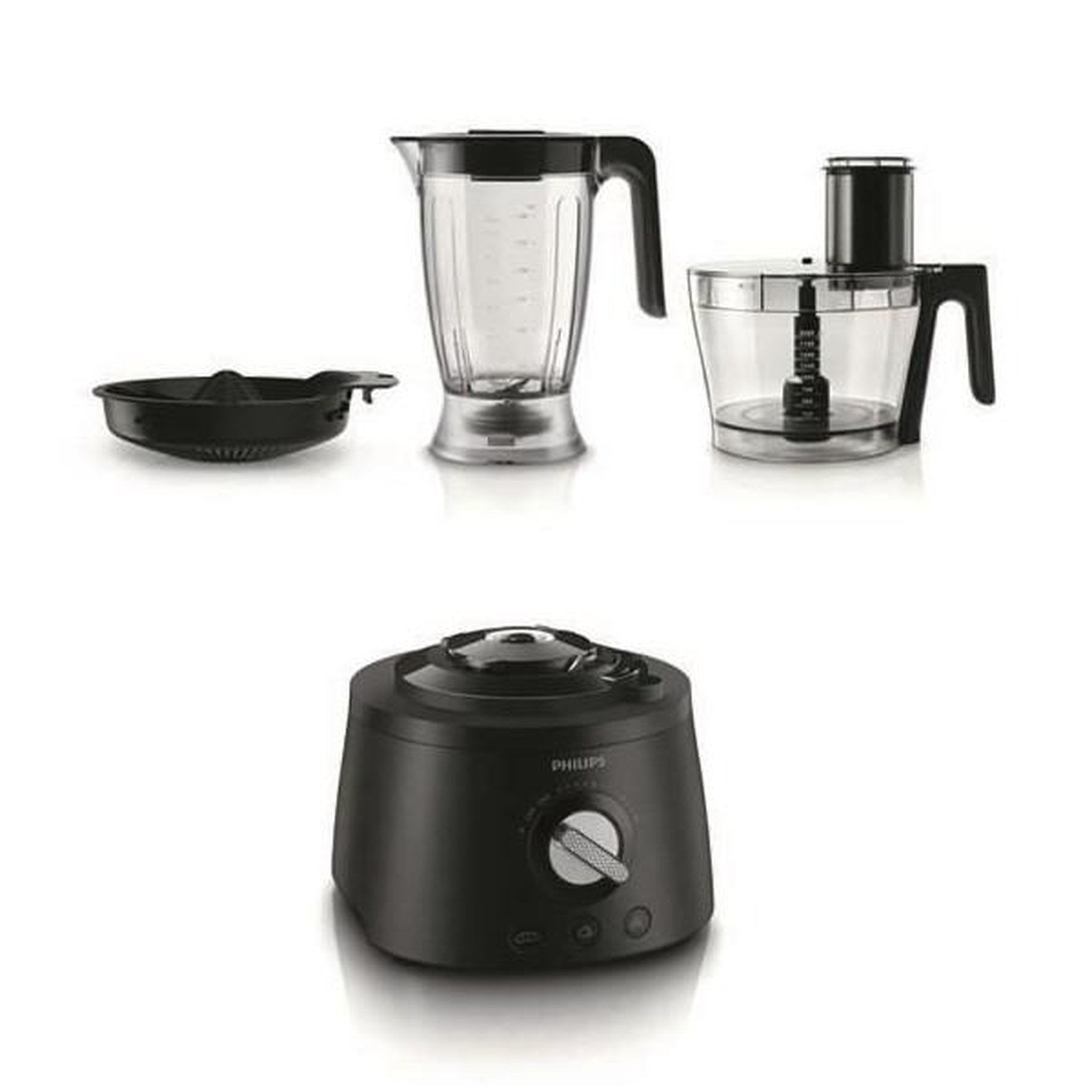 Voir la diapositive 3 : Philips Robot  de cuisine PHILIPS HR7776/90, 1 300W, Compact 3-en-1, Bol de 3,4l