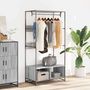 Voir la diapositive 3 : VIDAXL Armoire sonoma gris 90x50x180 cm bois d ingénierie