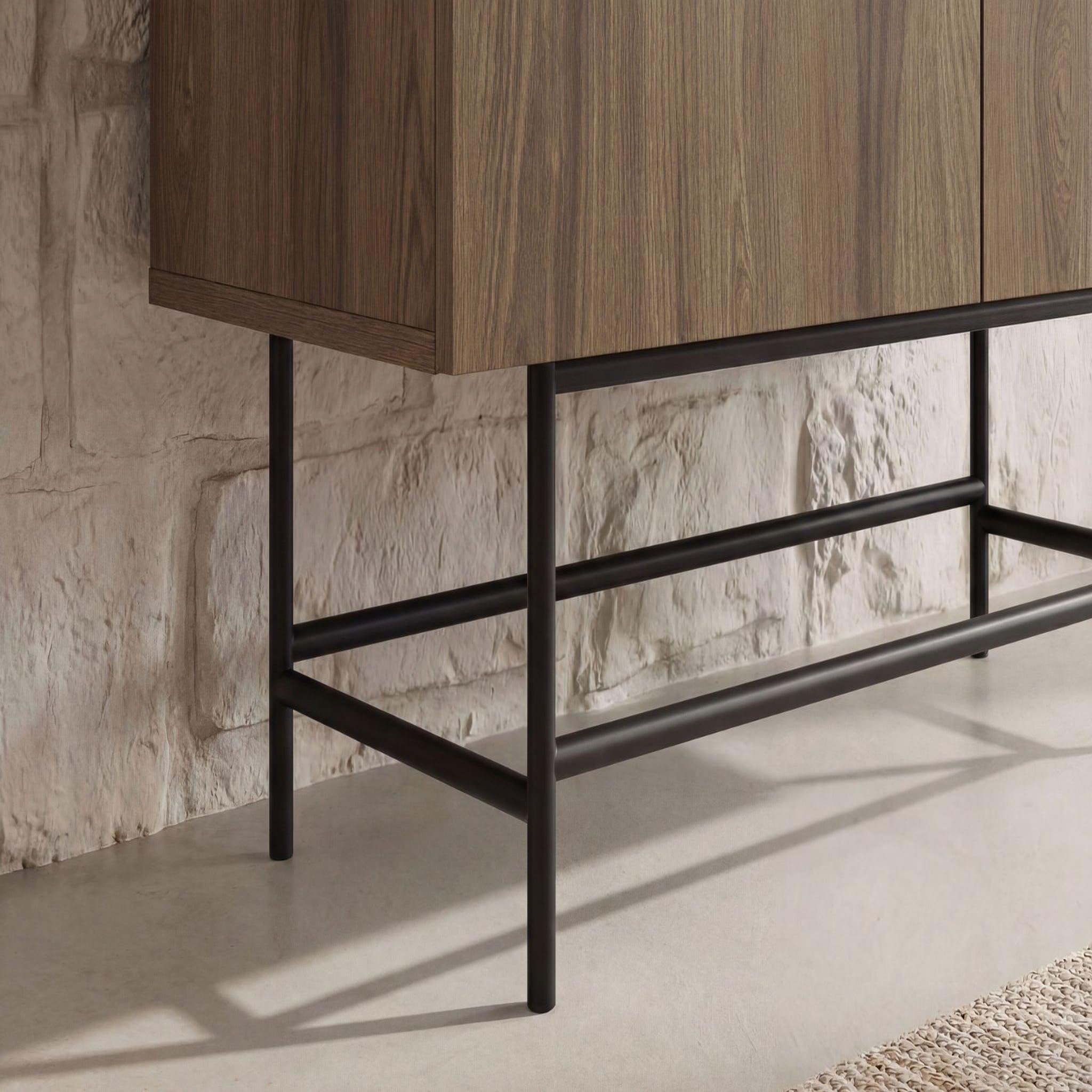 Voir la diapositive 5 : CASANOVA PARIS Soma - commode 4 portes 100cm en mélamine