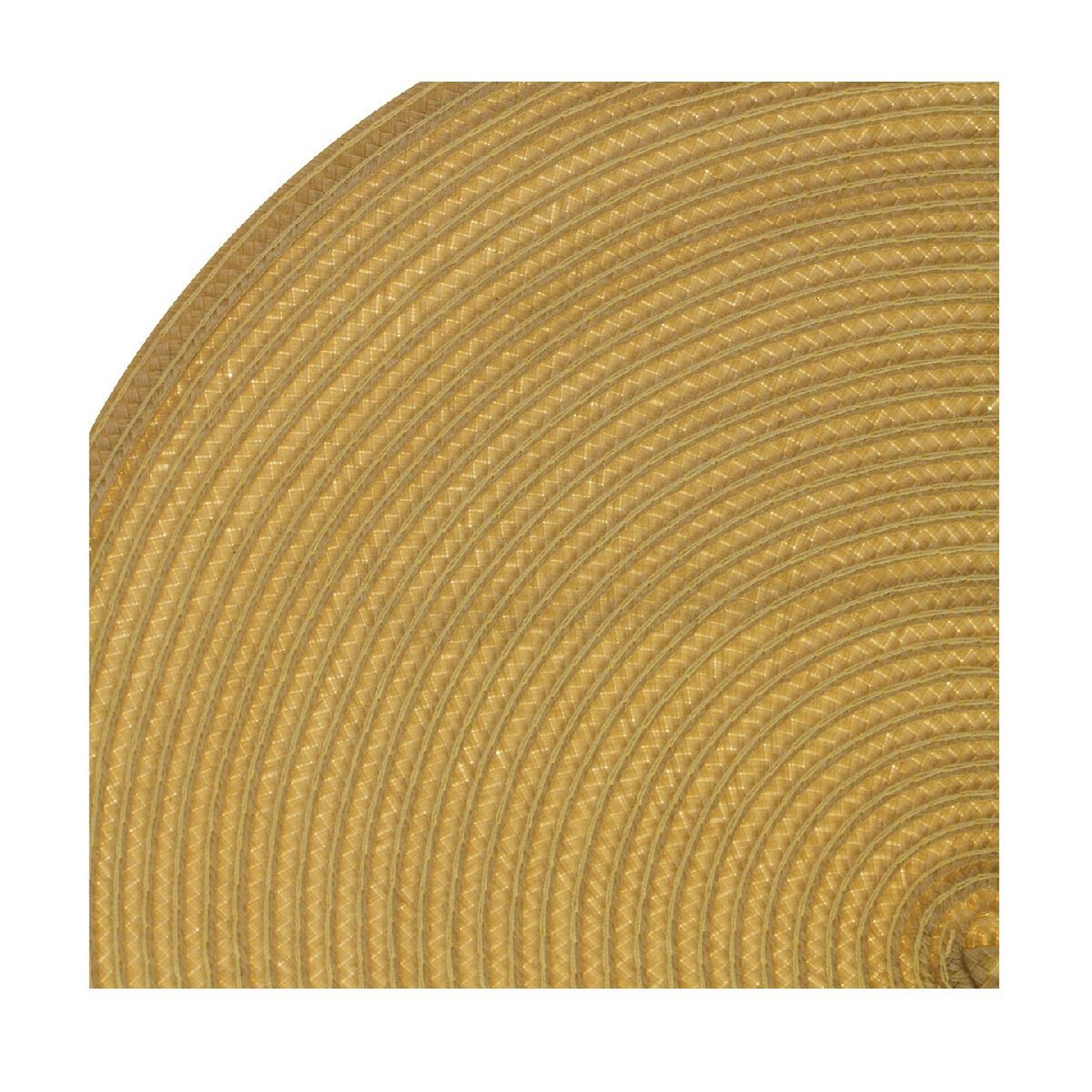 Voir la diapositive 2 : Eden Set de table tresse rond moutarde
