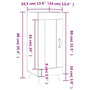 Voir la diapositive 6 : VIDAXL Buffet Chene marron 34,5x34x90 cm Bois d'ingenierie