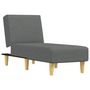 Voir la diapositive 2 : VIDAXL Chaise longue gris fonce tissu