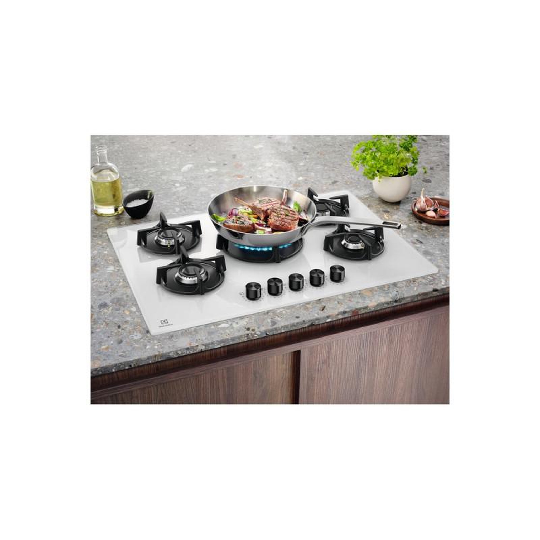 Voir la diapositive 3 : ELECTROLUX Plaque gaz Electrolux EGG75372W