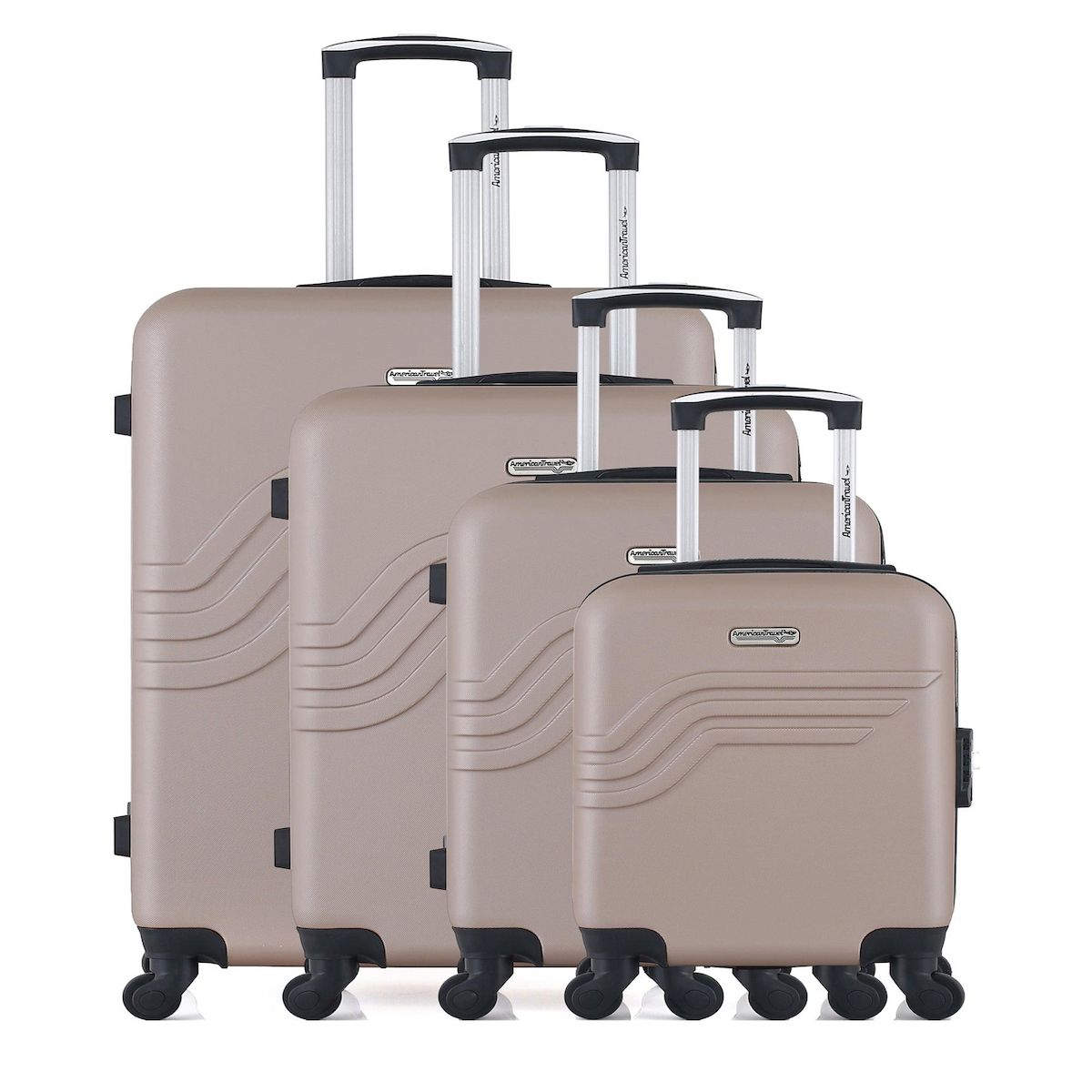AMERICAN TRAVEL AMERICAN TRAVEL - Set de 4 Valises QUEENS-M 75 cm 4 Roues