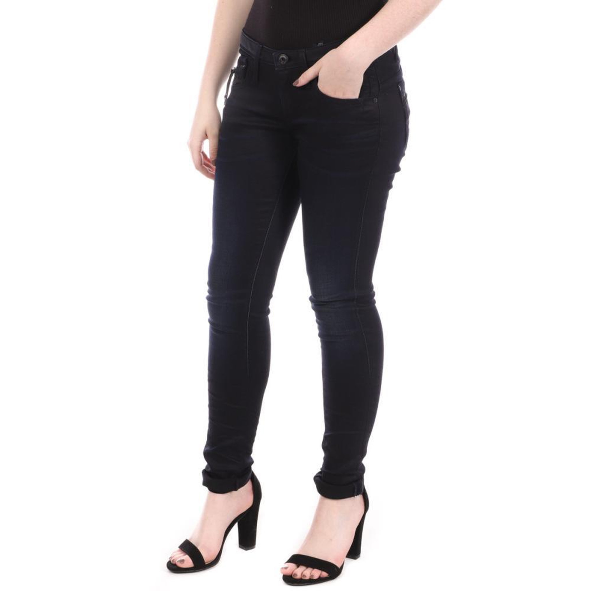 Voir la diapositive 1 : G-Star Raw Jean Skinny  Marine Brut Femme G-Star New Ocean - W24