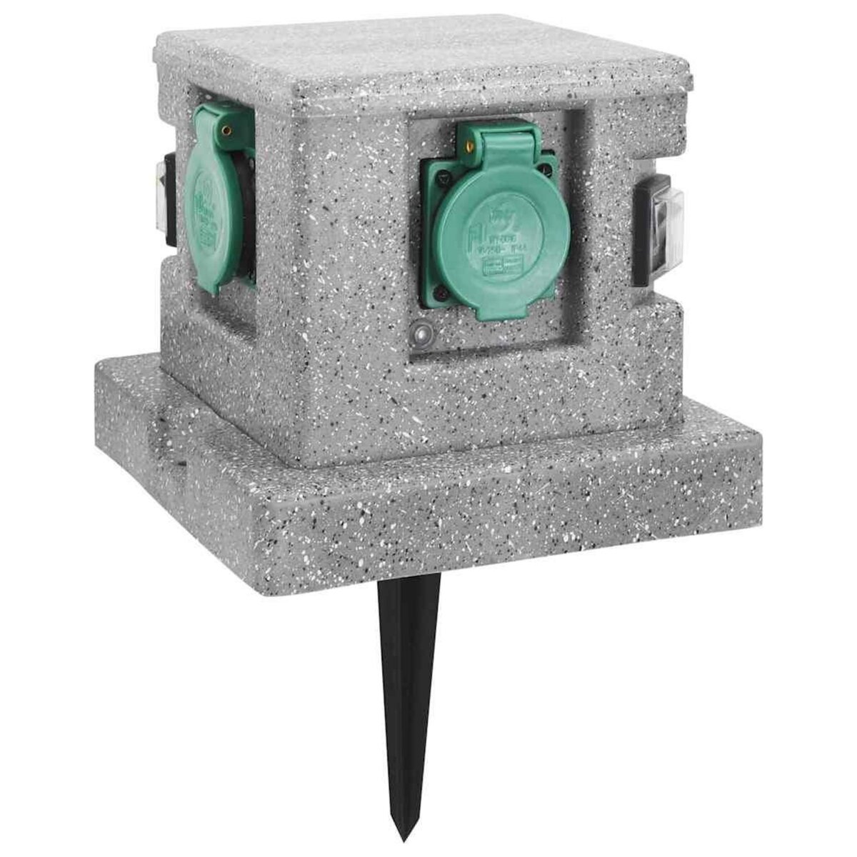 VIDAXL Prise de jardin avec capteur crepusculaire Plastique